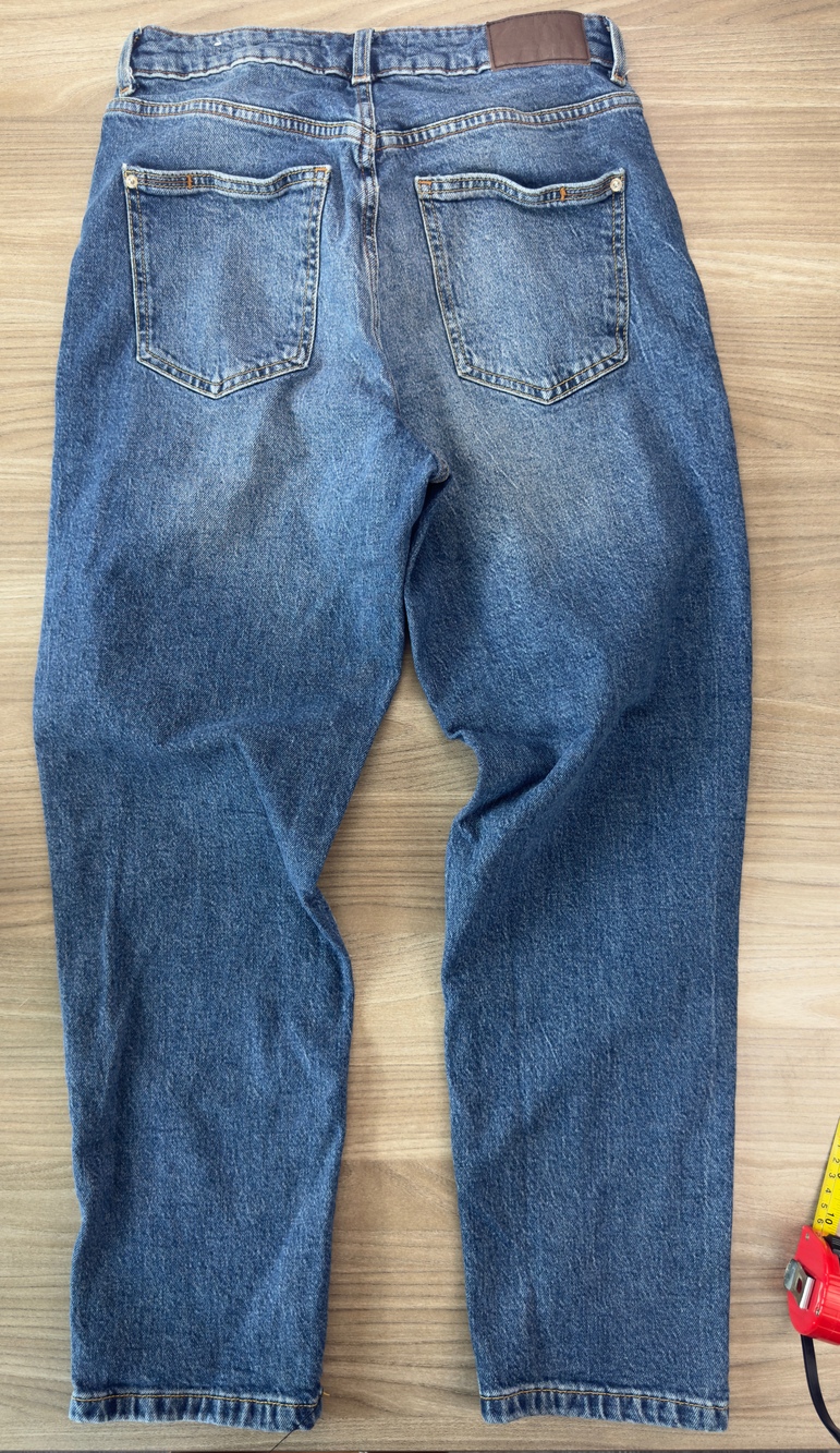 Zara Z1975 Mom Fit High Rise Blue Denim Jeans Women's Size 6 Medium Wash